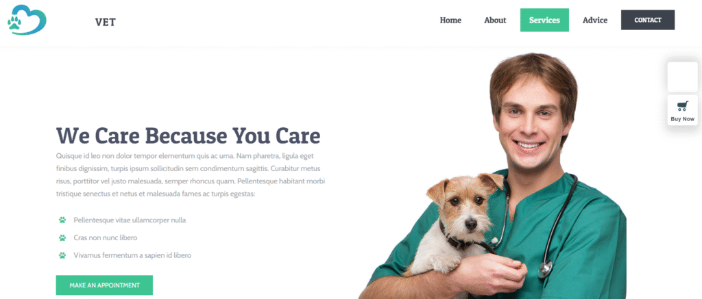 Site web Clinique Vétérinaire