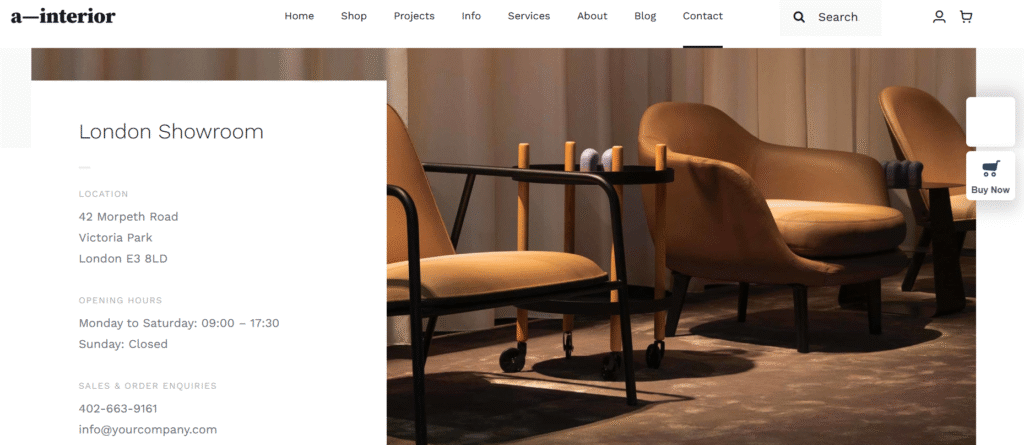 Site Web Design d’Intérieur, architecte