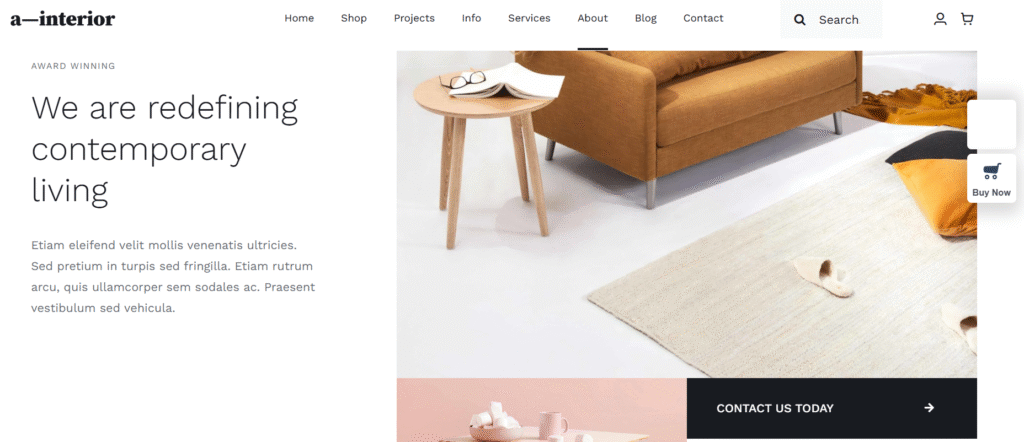 Site Web Design d’Intérieur, architecte